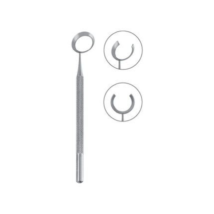 Globe Fixation Ring with concentric grooves for cataract procedures